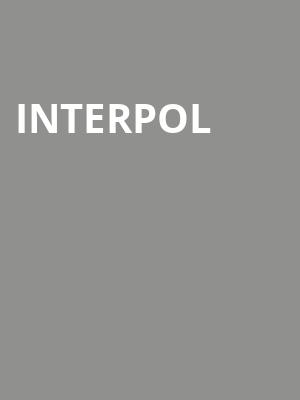 Interpol, Pappy Harriets, Palm Desert